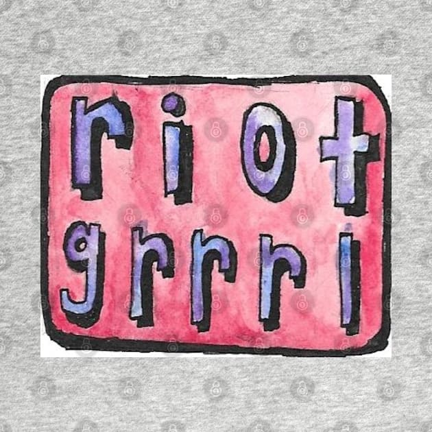 riot grrrl sticker by maxberube